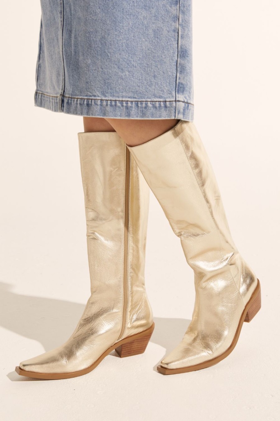 Zoe Kratzmann Engage Boot-Metallic Boots