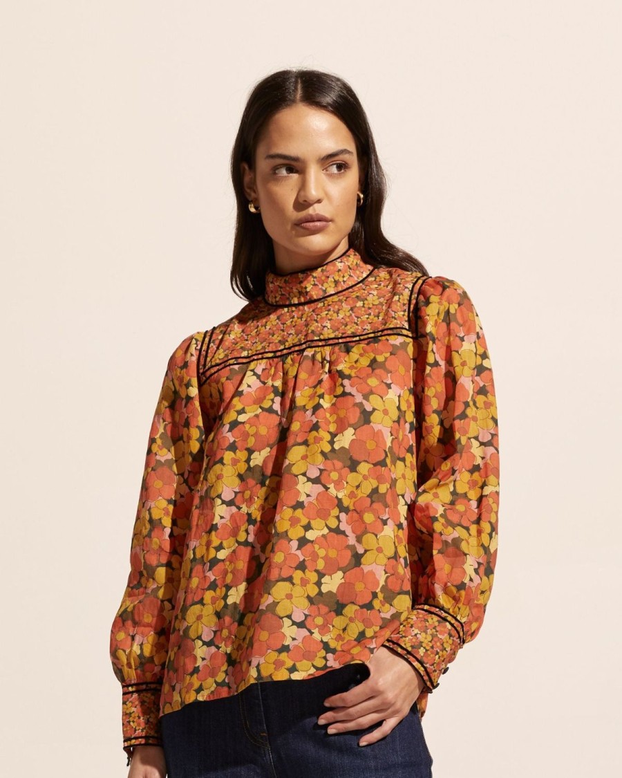 Zoe Kratzmann Horizen Top-Sunset Floral Tops