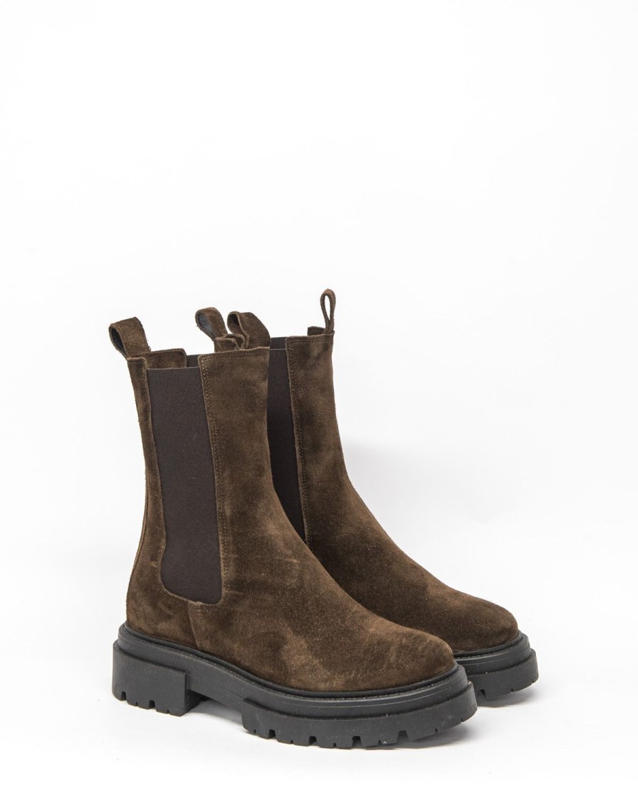 Zoe Kratzmann Derive Boot-Dk Brown Suede Boots