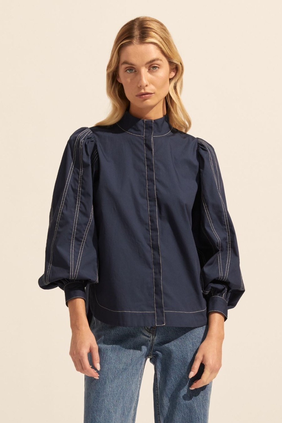 Zoe Kratzmann Oblige Top-Indigo Tops