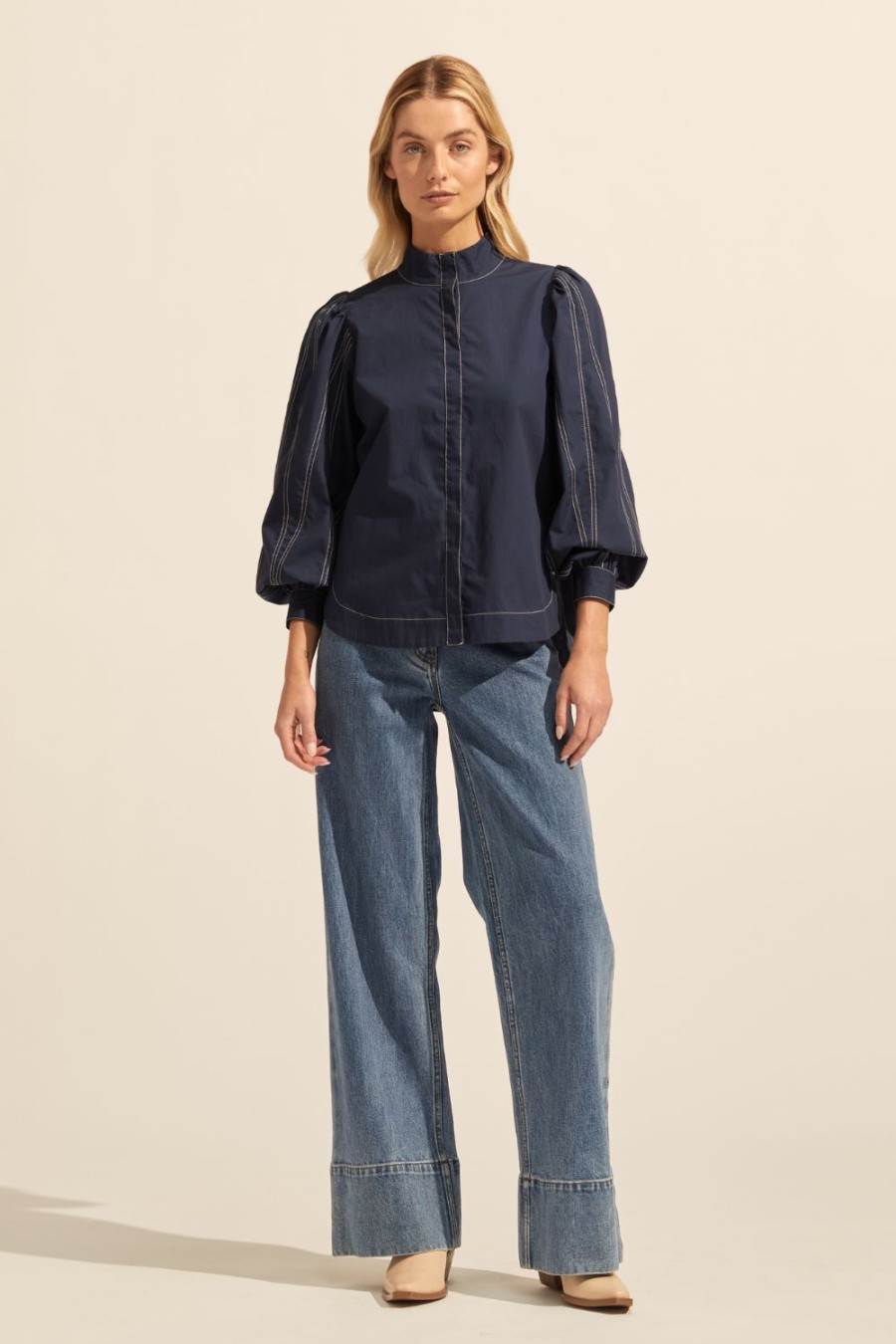 Zoe Kratzmann Oblige Top-Indigo Tops