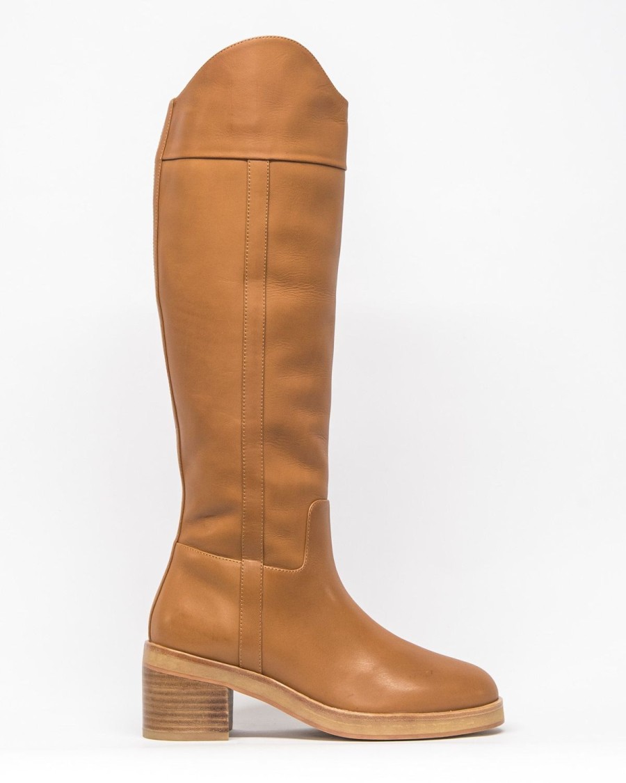 Zoe Kratzmann Baron Boot-Toffee Leather Boots