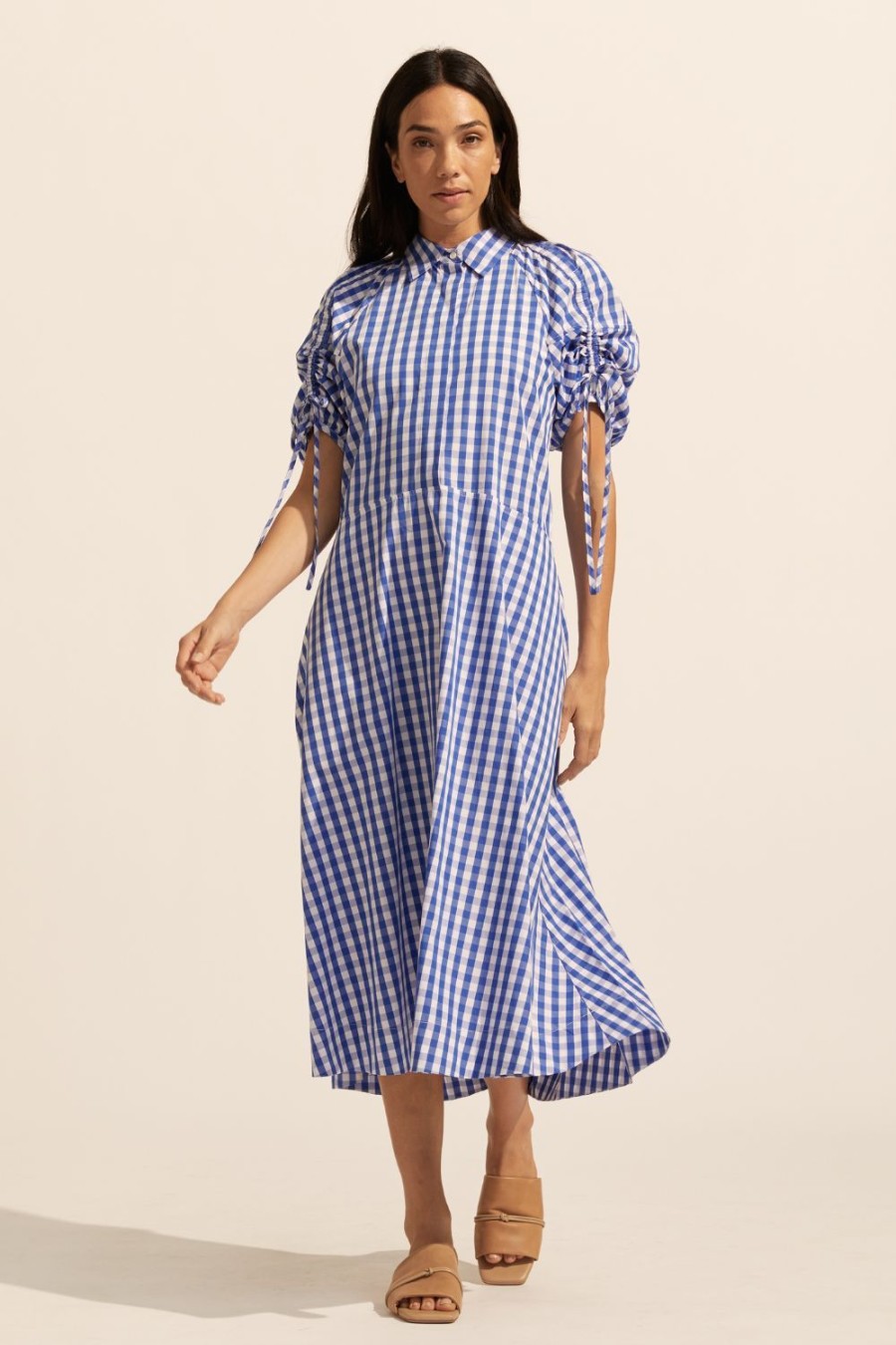 Zoe Kratzmann Urge Dress-Azure Gingham Check Dresses