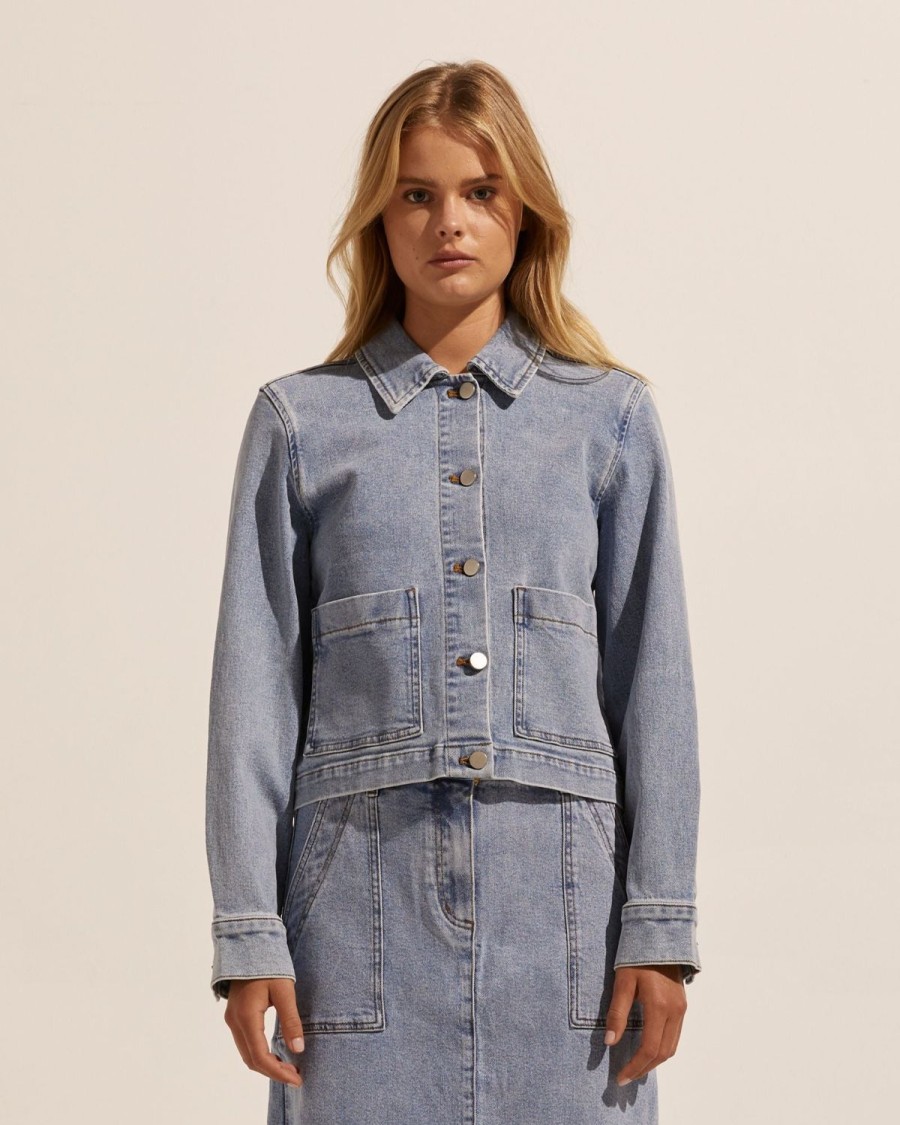 Zoe Kratzmann Measure Jacket-Washed Denim Jackets