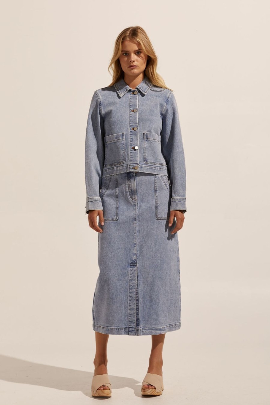 Zoe Kratzmann Measure Jacket-Washed Denim Jackets