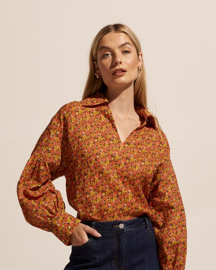 Zoe Kratzmann Bounty Top-Sunset Floral Tops