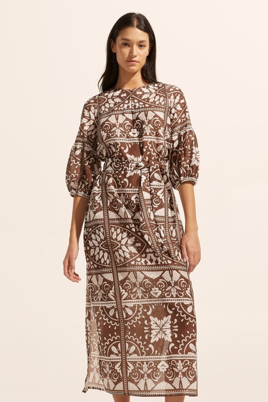 Zoe Kratzmann Explore Dress-Choc Mosaic Dresses