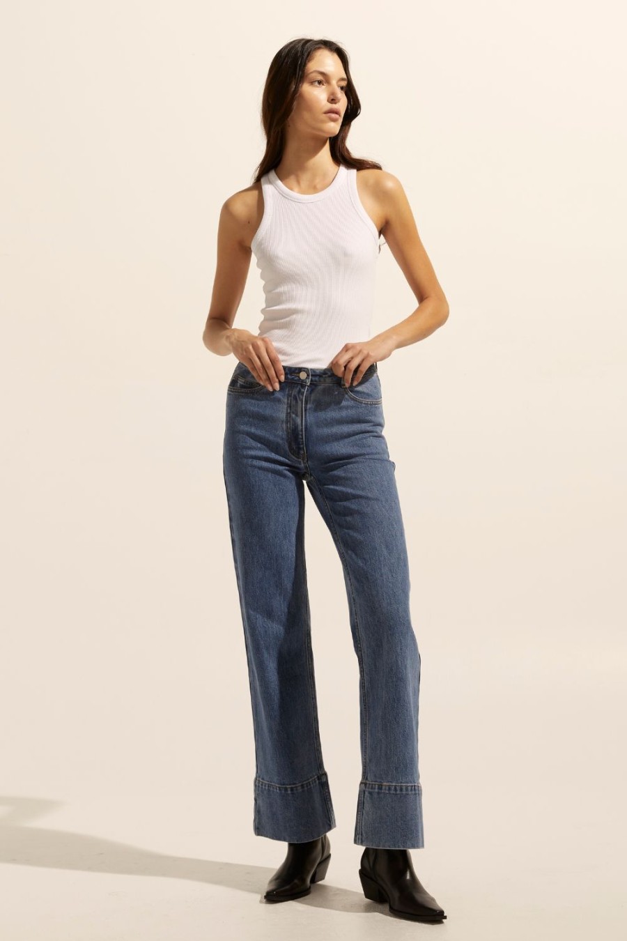 Zoe Kratzmann Magnet Jean-Mid Wash Denim Bottoms