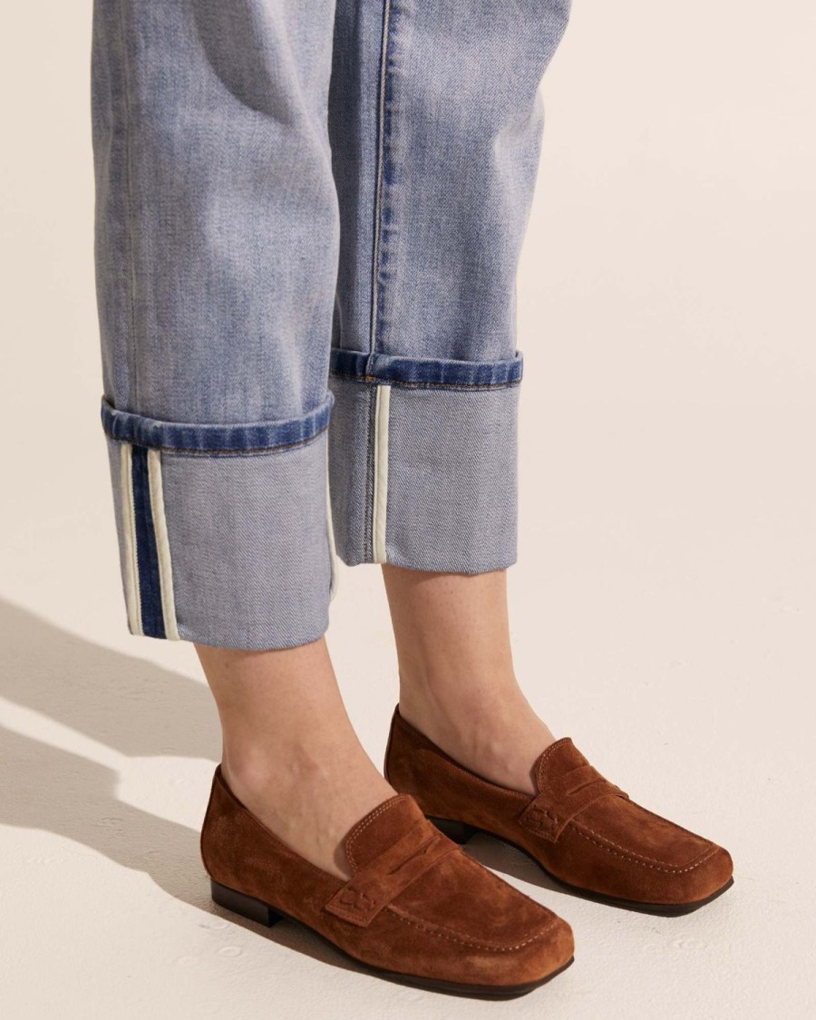 Zoe Kratzmann Fare Loafer-Coffee Suede Flats