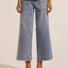 Zoe Kratzmann Rogue Jean-Washed Denim Bottoms