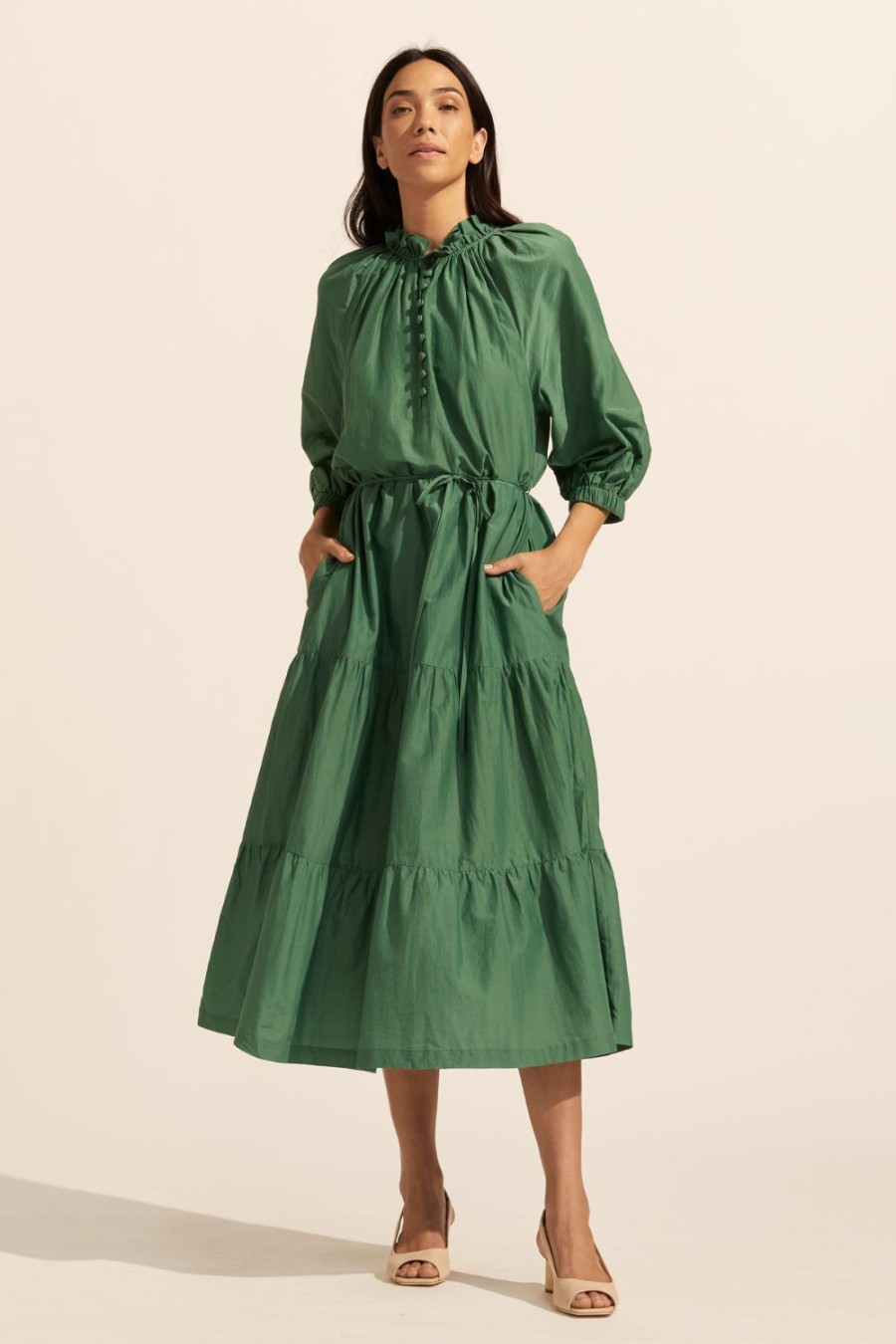 Zoe Kratzmann Field Dress-Pine Dresses