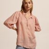 Zoe Kratzmann Lilt Top-Salmon Tops