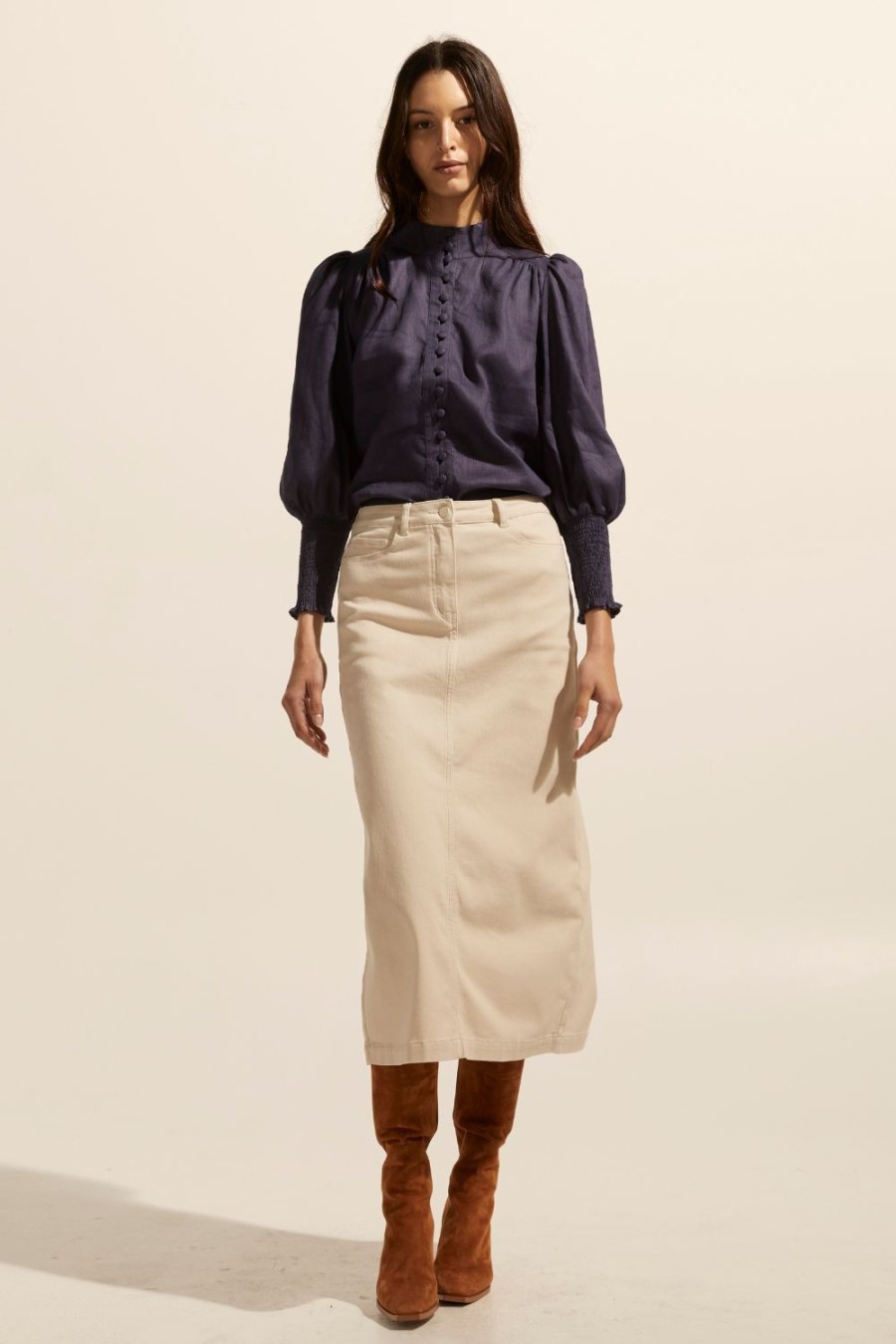 Zoe Kratzmann Accord Skirt-Stone Bottoms