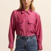 Zoe Kratzmann Abroad Top-Magenta Tops