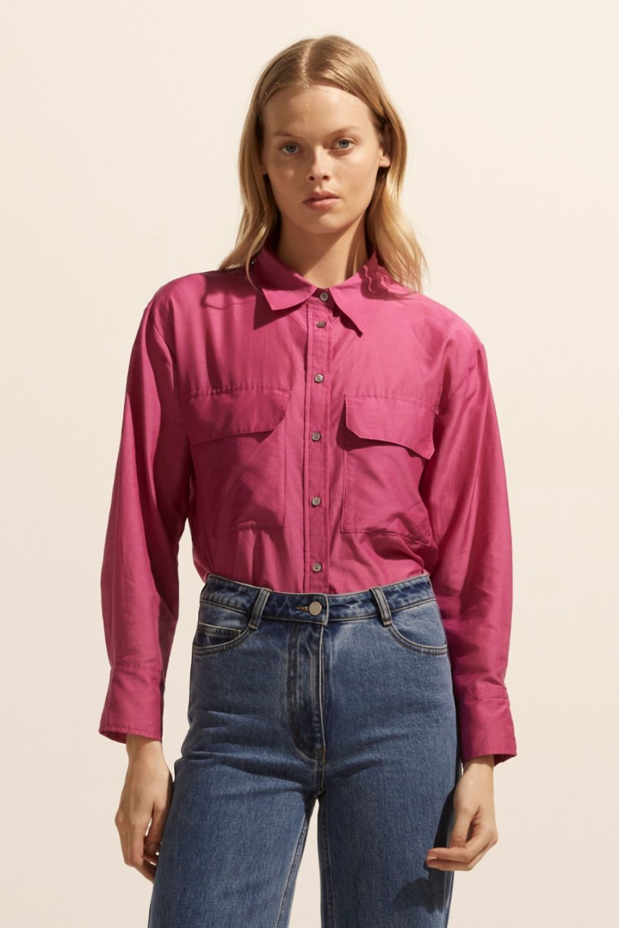 Zoe Kratzmann Abroad Top-Magenta Tops