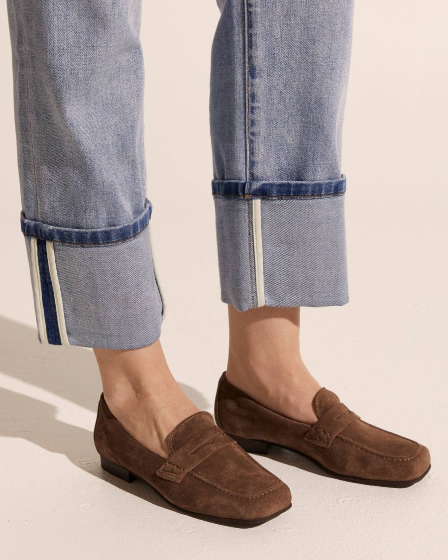 Zoe Kratzmann Fare Loafer-Chocolate Suede Flats