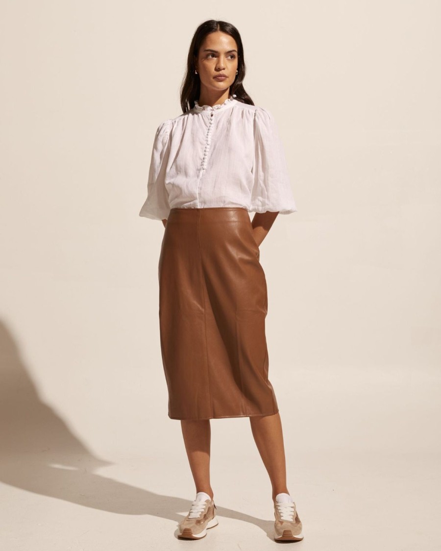 Zoe Kratzmann Vortex Skirt-Caramel Bottoms