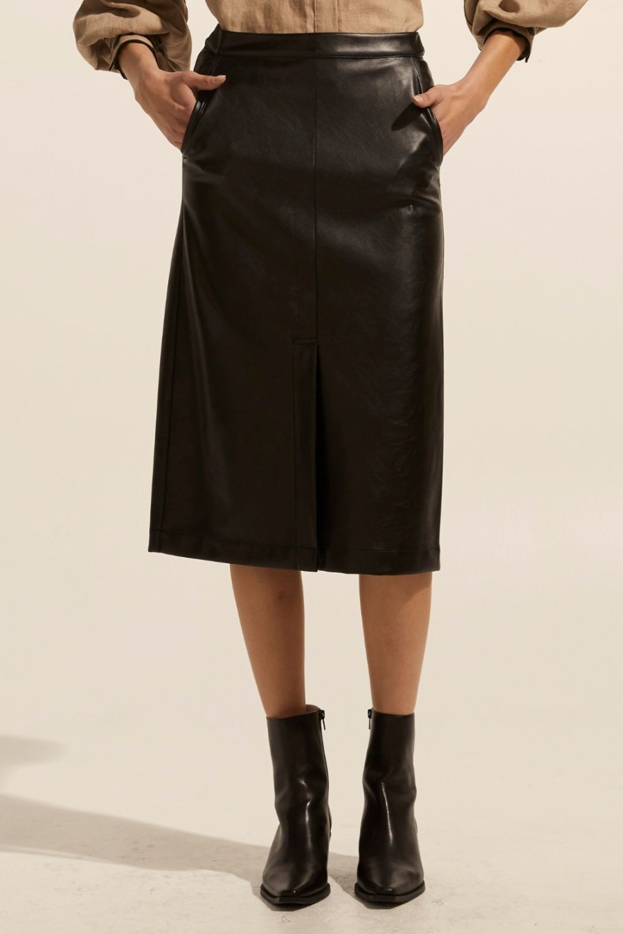 Zoe Kratzmann Halt Skirt-Black Bottoms