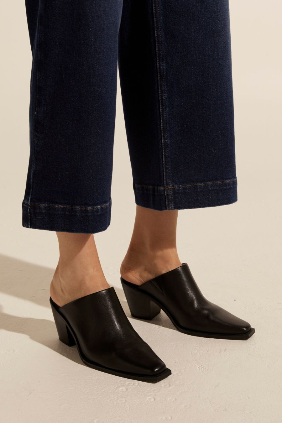 Zoe Kratzmann Primary Mule-Black Heels