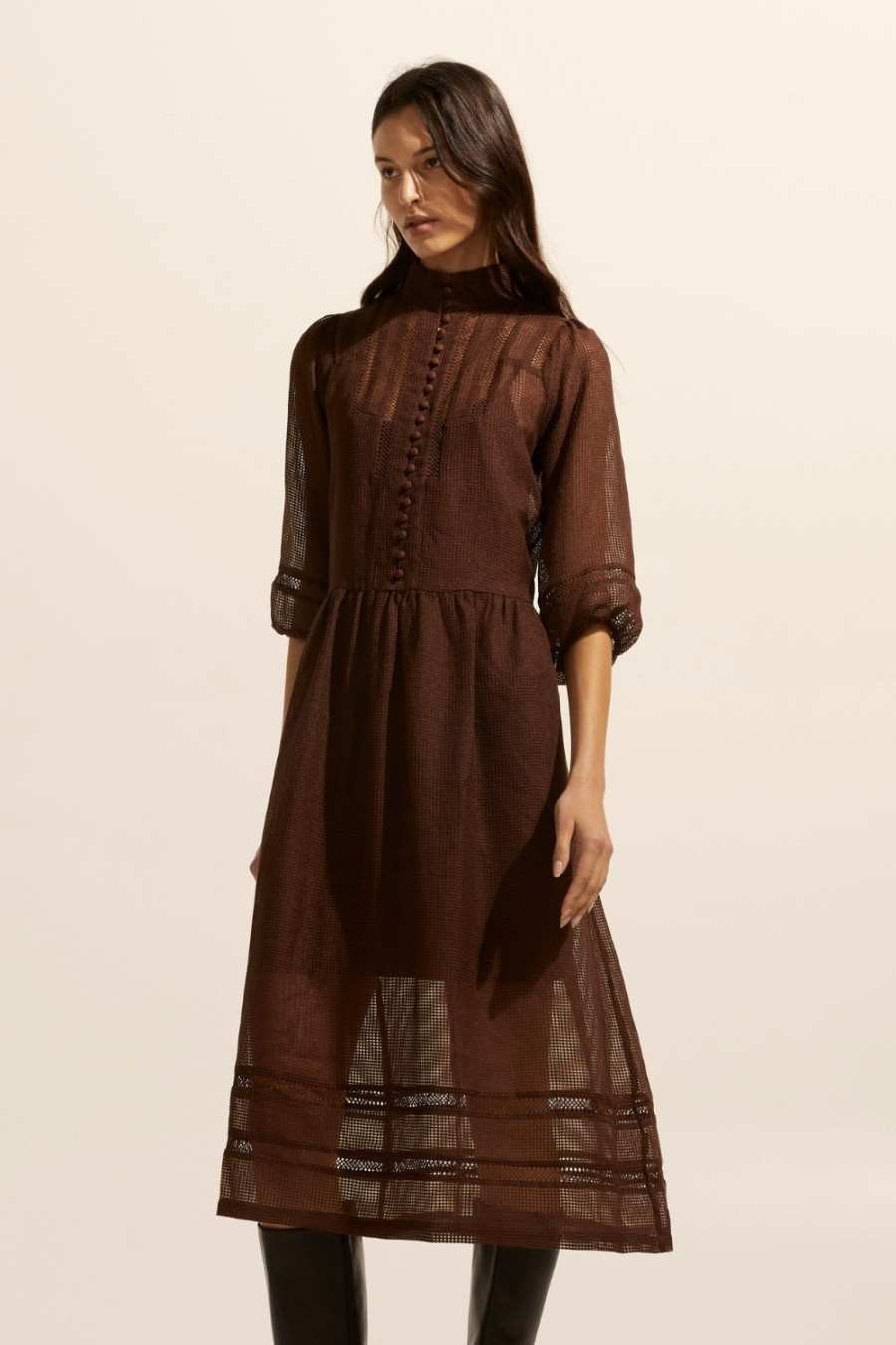 Zoe Kratzmann Declare Dress-Chocolate Dresses