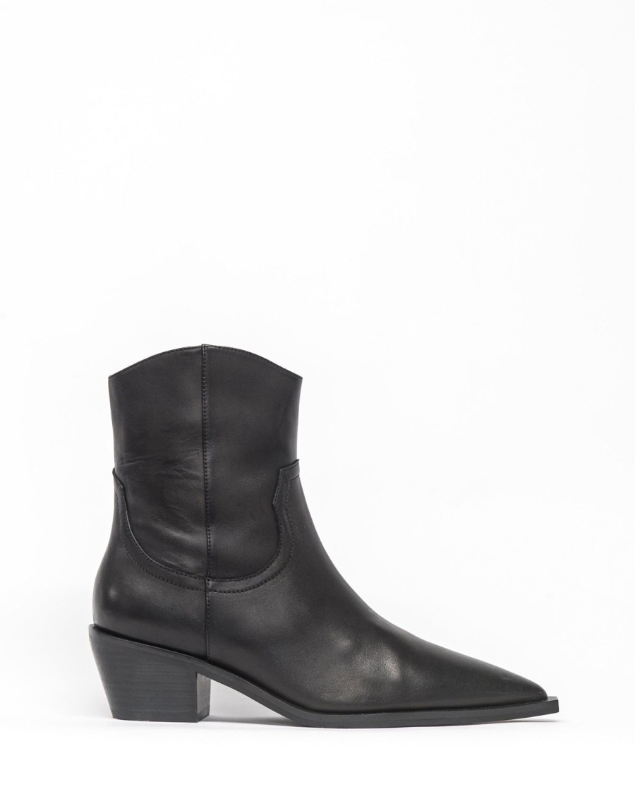 Zoe Kratzmann Whip Boot-Black Leather Boots