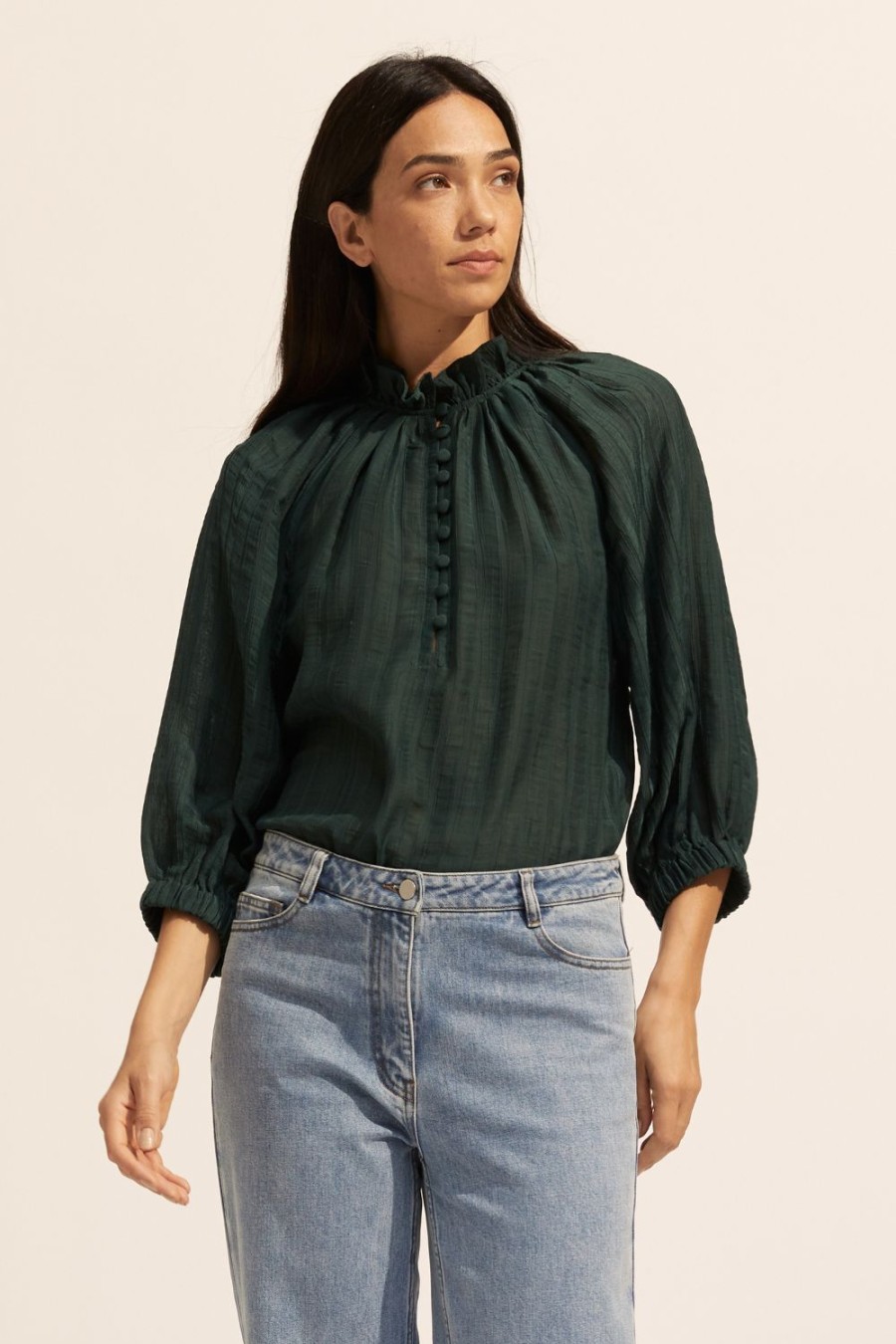 Zoe Kratzmann Siesta Top-Green Tops