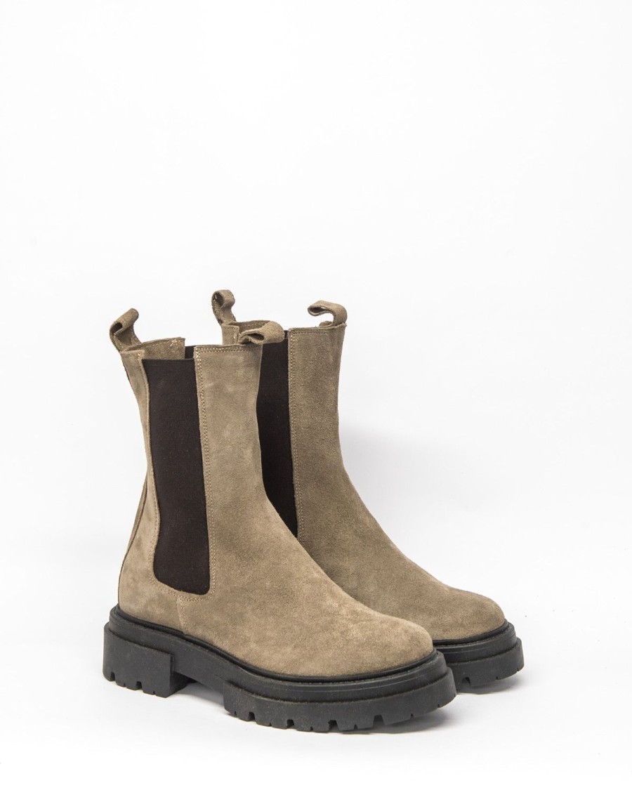 Zoe Kratzmann Derive Boot-Taupe Suede Boots