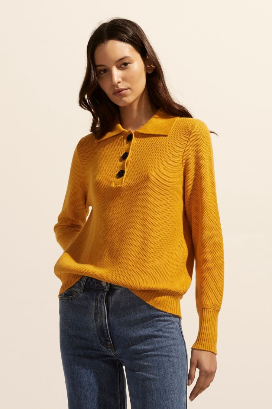 Zoe Kratzmann Engulf Knit-Ochre Knitwear