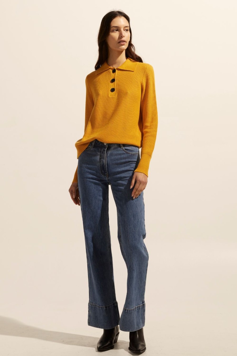 Zoe Kratzmann Engulf Knit-Ochre Knitwear