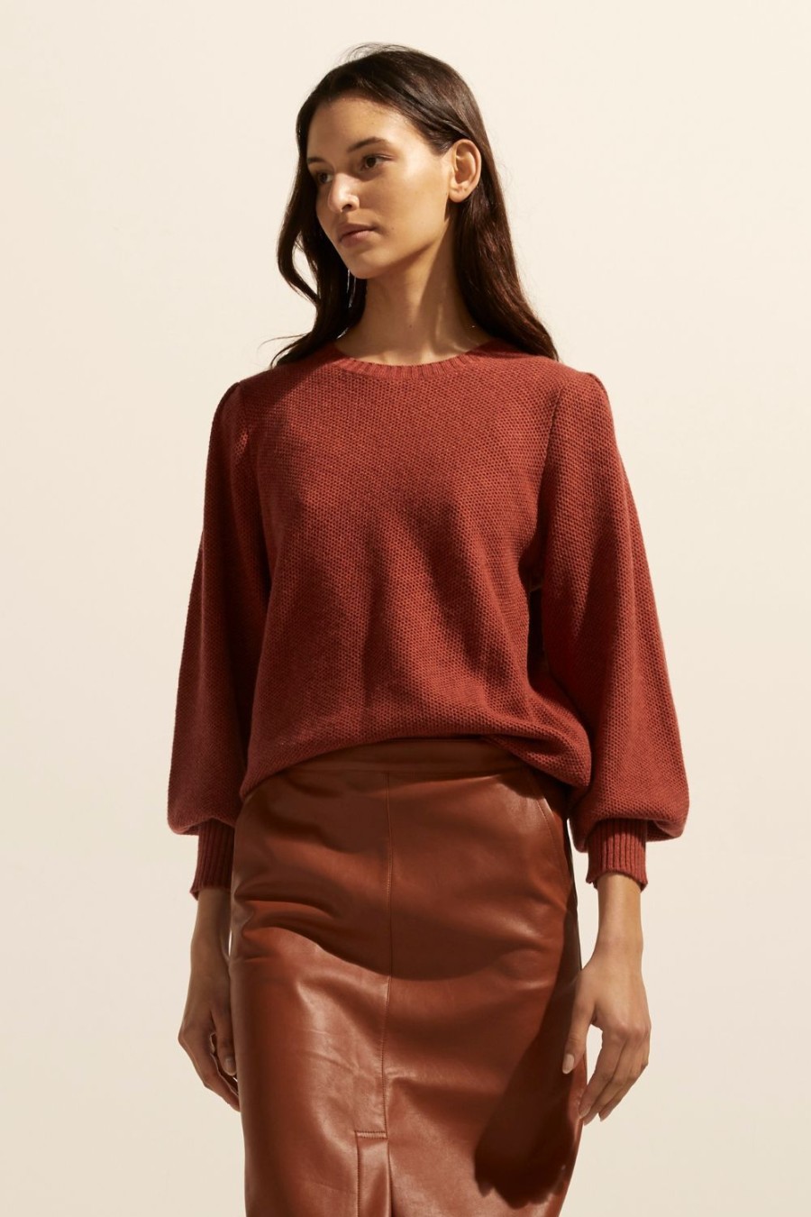 Zoe Kratzmann Gather Knit-Clay Knitwear