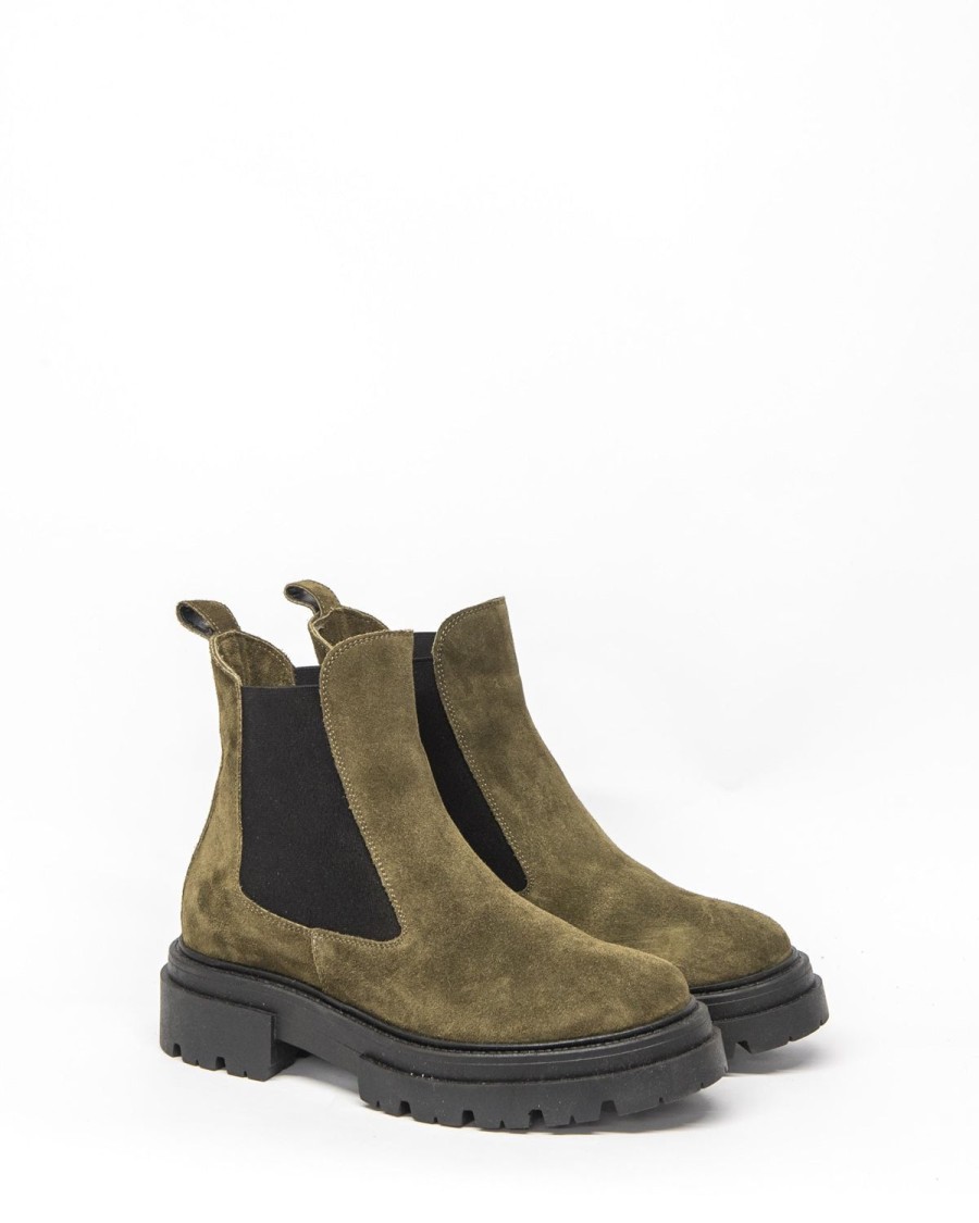 Zoe Kratzmann Compass Boot-Green Suede Boots