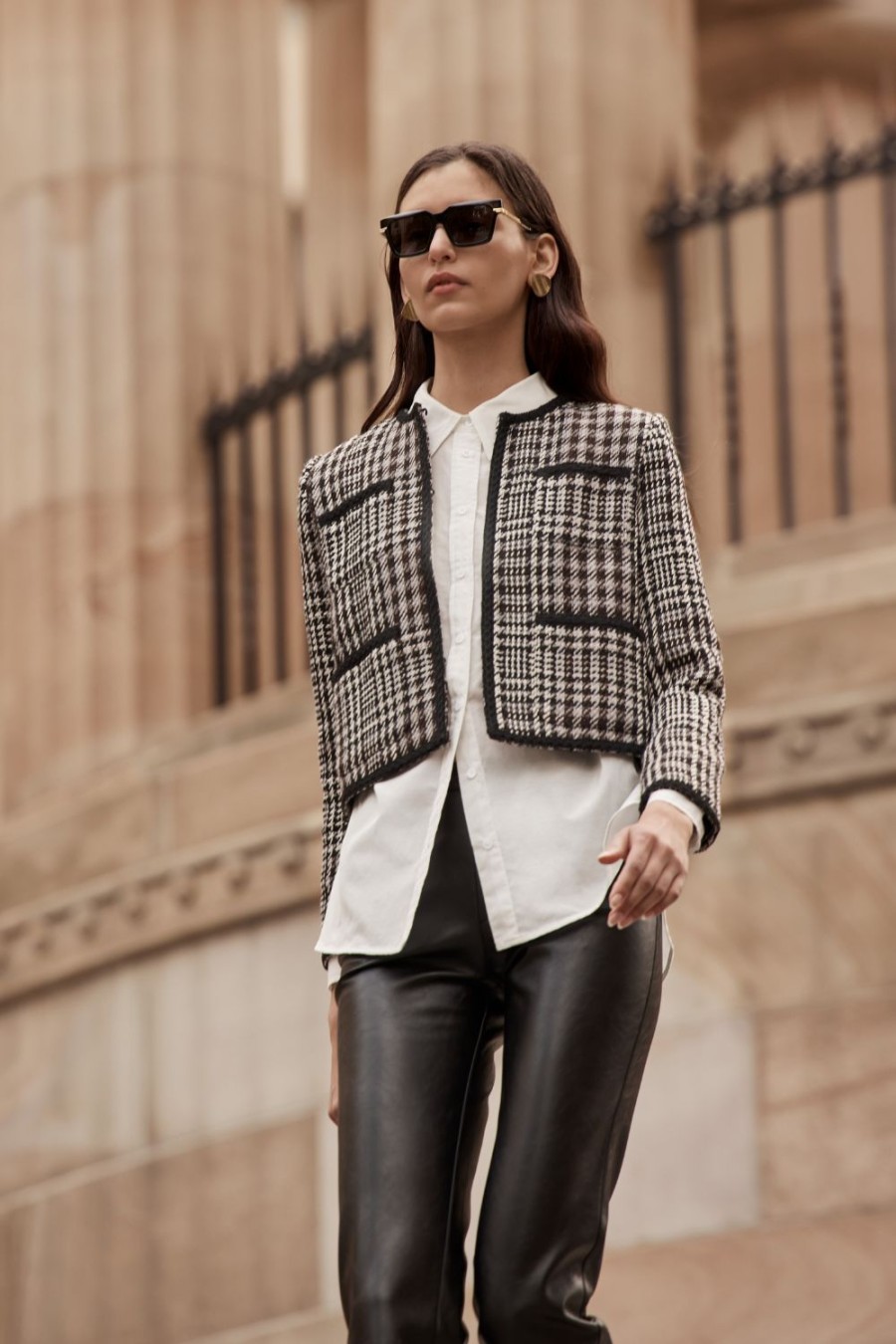 Zoe Kratzmann Patron Jacket-Check Boucle Jackets