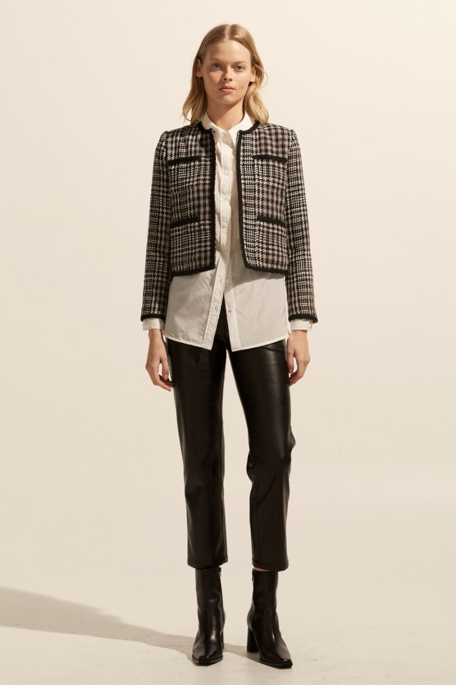 Zoe Kratzmann Patron Jacket-Check Boucle Jackets