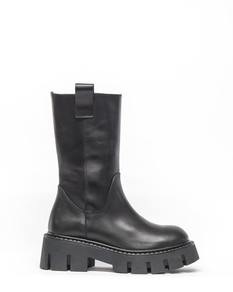 Zoe Kratzmann Aside Boot-Black Leather Boots