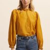 Zoe Kratzmann Context Top-Ochre Tops