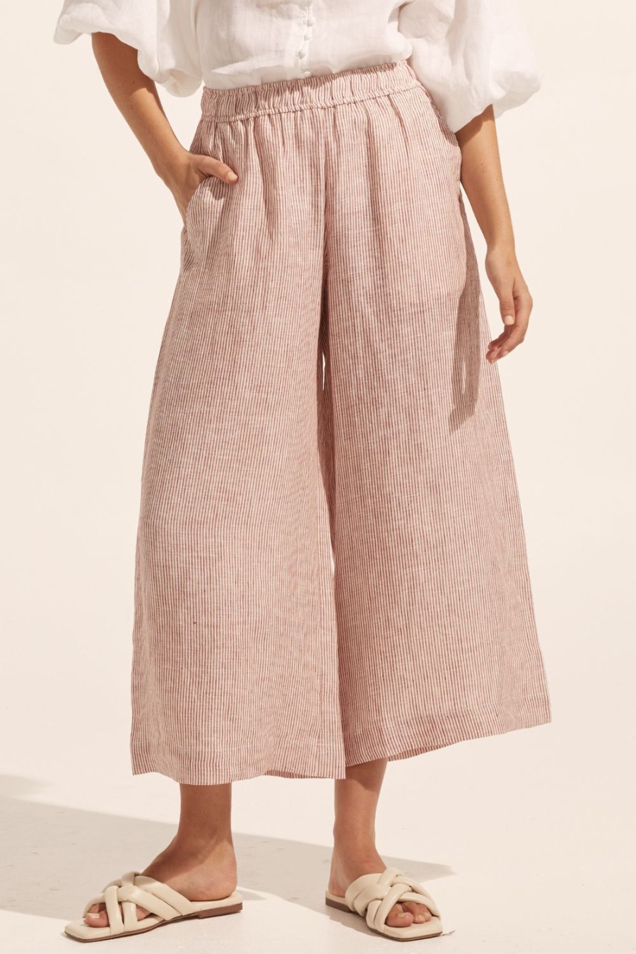 Zoe Kratzmann Stance Pant-Ginger Stripe Bottoms