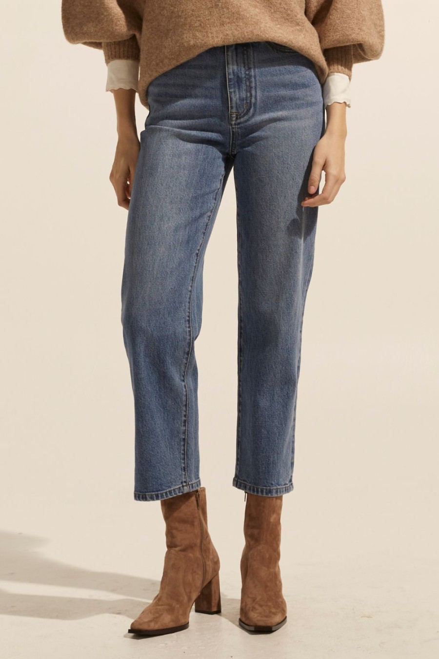 Zoe Kratzmann Tariff Jean-Mid Wash Denim Bottoms