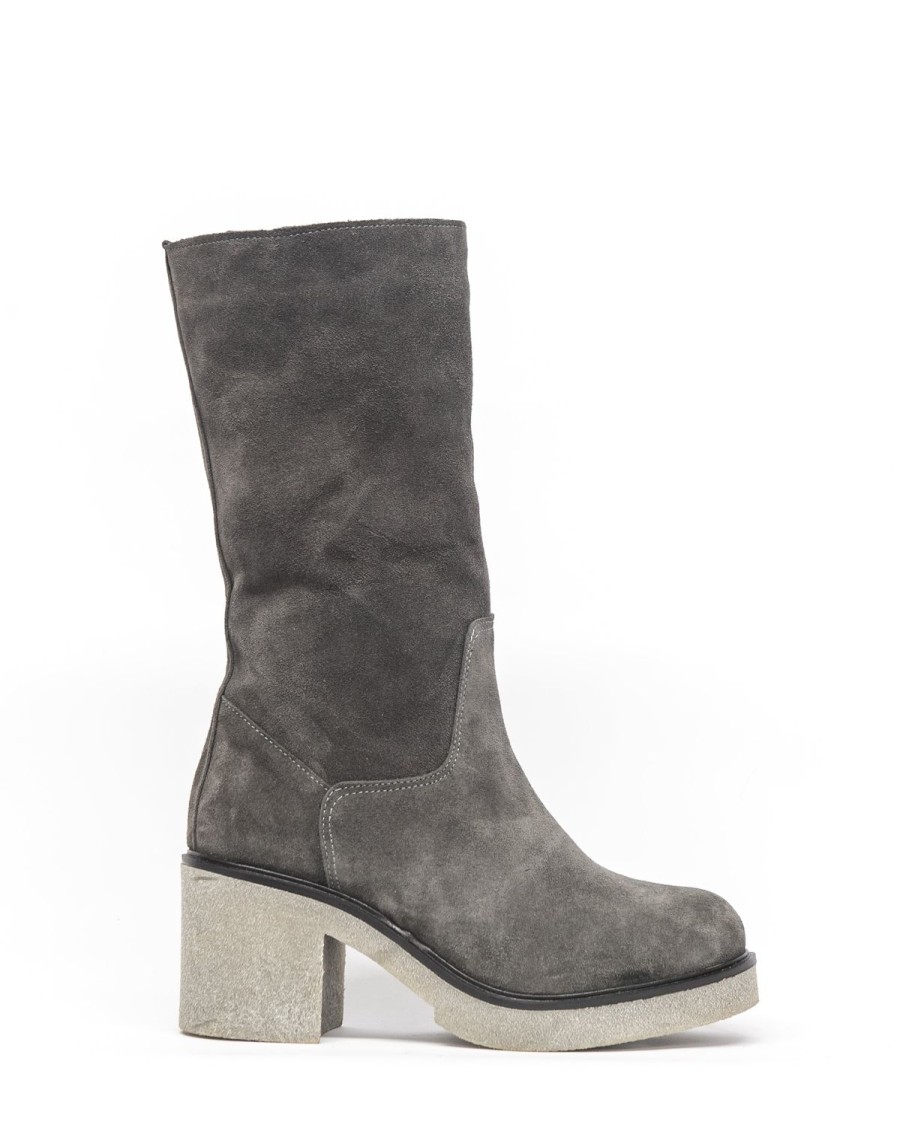 Zoe Kratzmann Need Boot-Grey Suede Boots