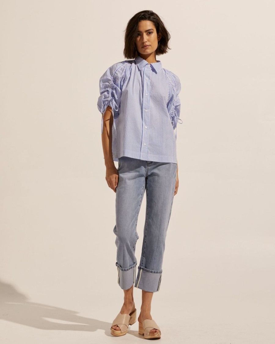 Zoe Kratzmann Bond Top-Ocean Stripe Tops