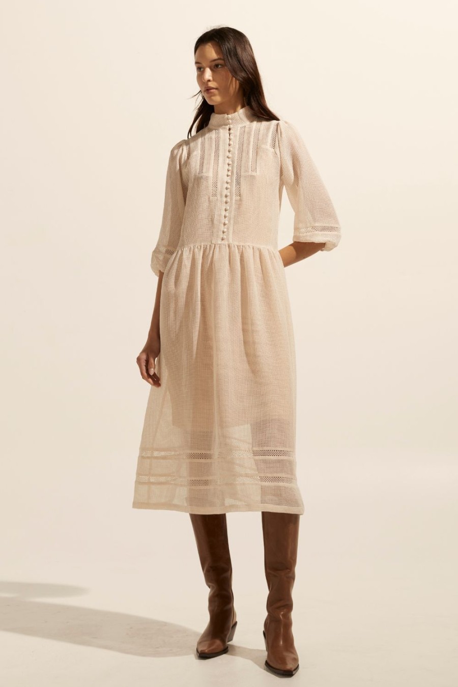 Zoe Kratzmann Declare Dress-Ecru Dresses