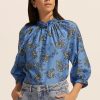 Zoe Kratzmann Siesta Top- Azure Botanic Tops