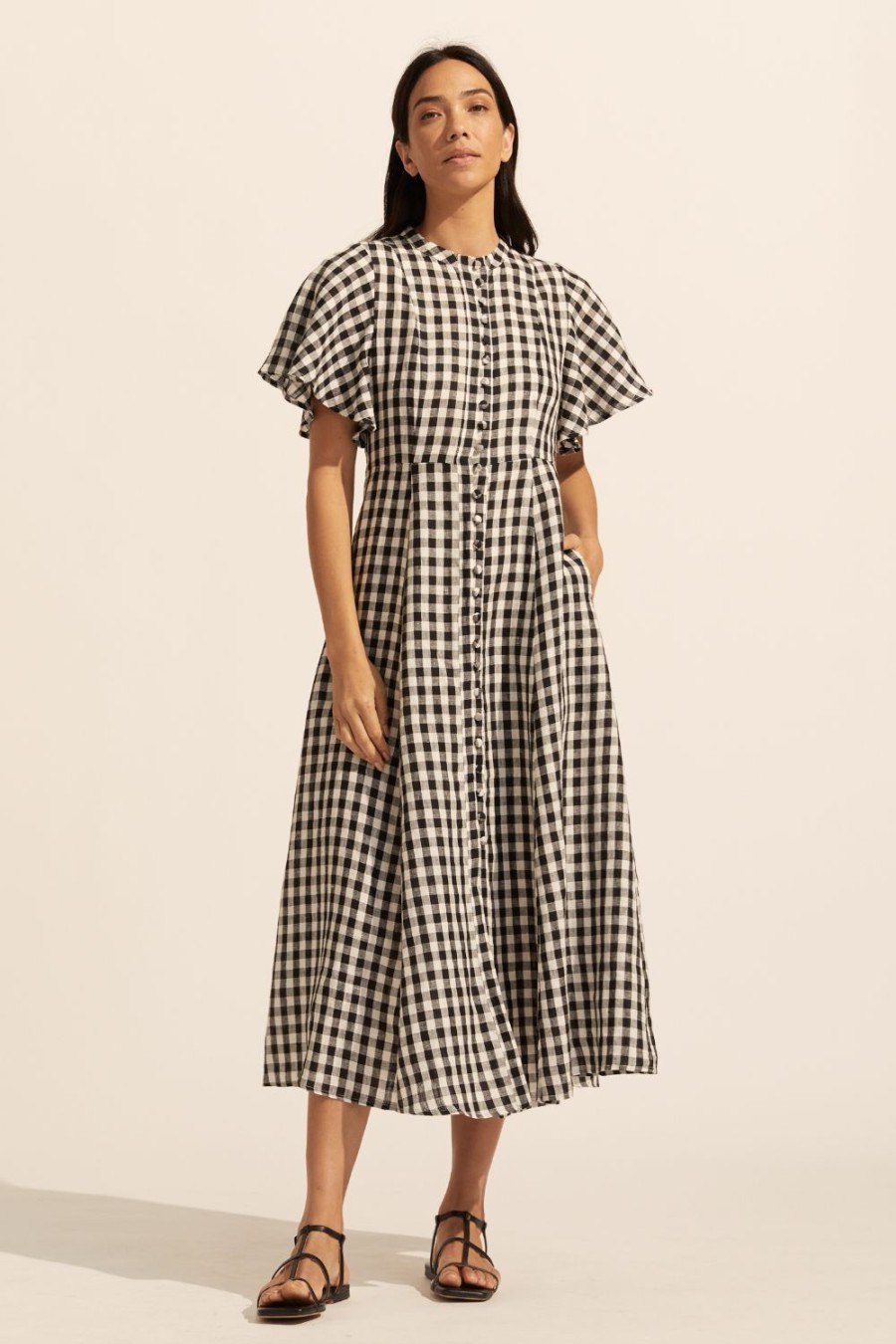 Zoe Kratzmann Savour Dress-Black Check Dresses