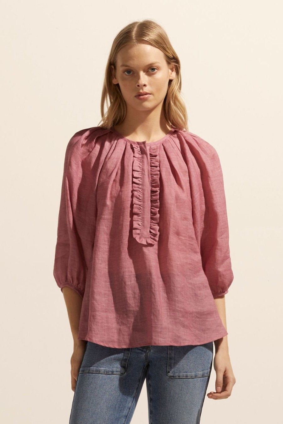 Zoe Kratzmann Refine Top-Magenta Tops