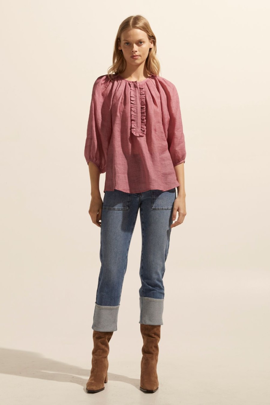 Zoe Kratzmann Refine Top-Magenta Tops