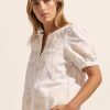 Zoe Kratzmann Venture Top-Porcelain Embroid Tops