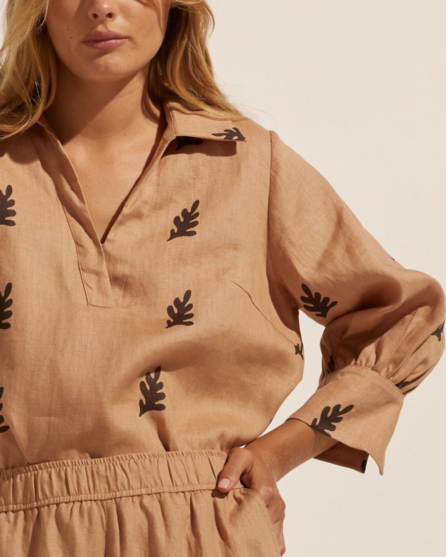 Zoe Kratzmann Quiver Top-Frond Cafe Tops