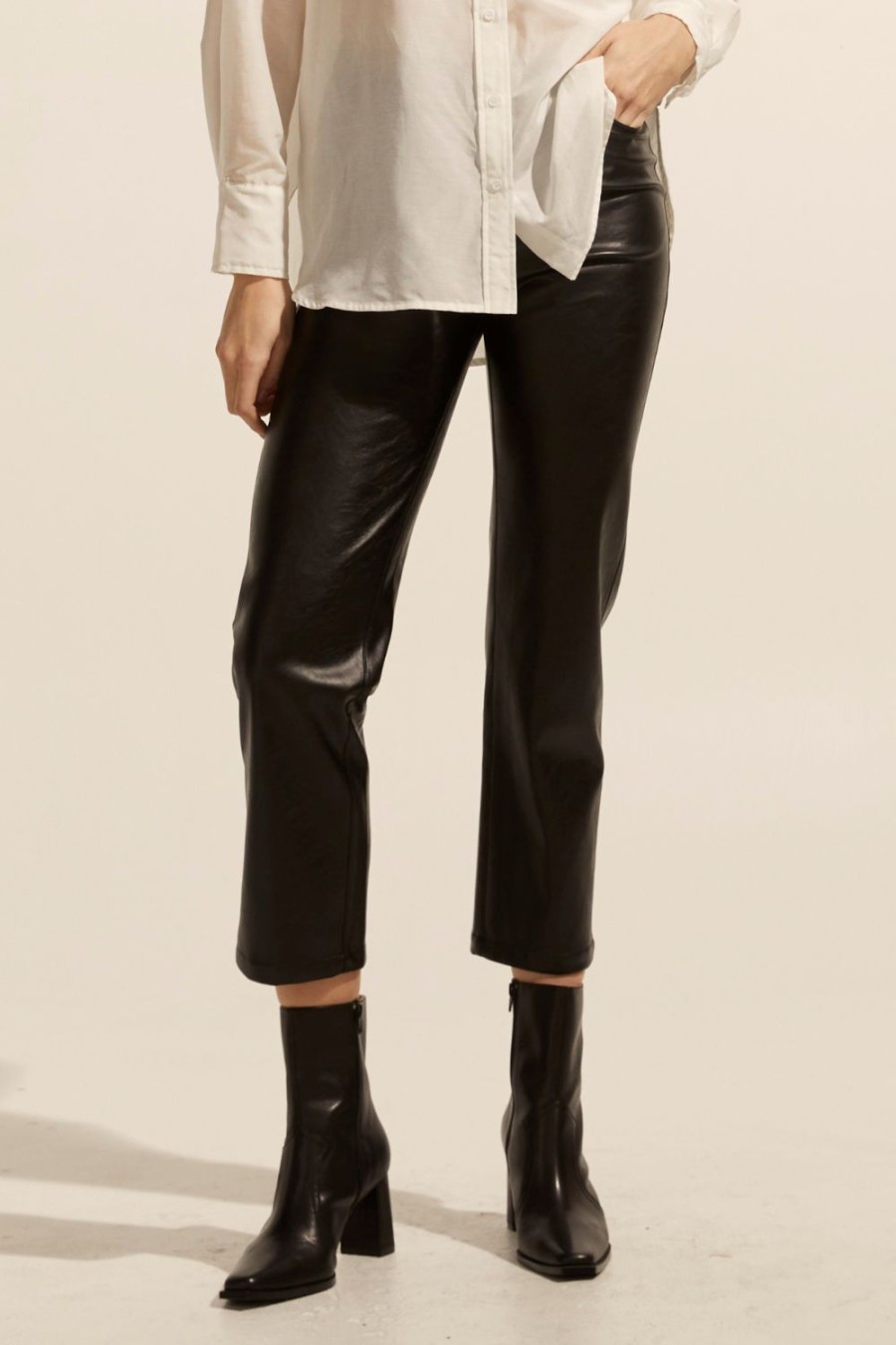 Zoe Kratzmann Pitch Pant-Black Bottoms