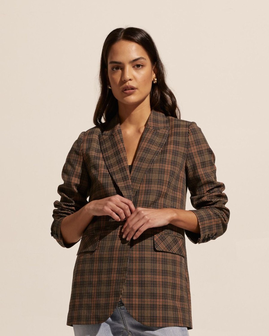 Zoe Kratzmann Index Jacket-Toasted Check Jackets