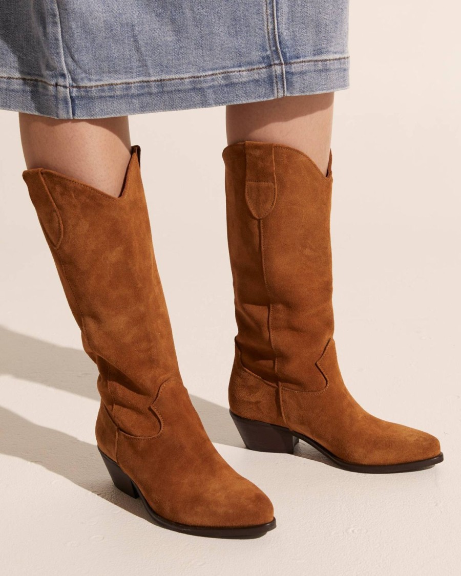 Zoe Kratzmann Sprite Boot-Tan Suede Boots