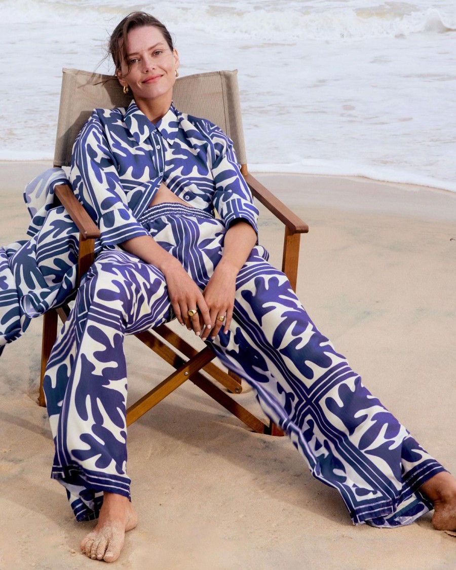 Zoe Kratzmann Breeze Pant-Frond Wave Bottoms